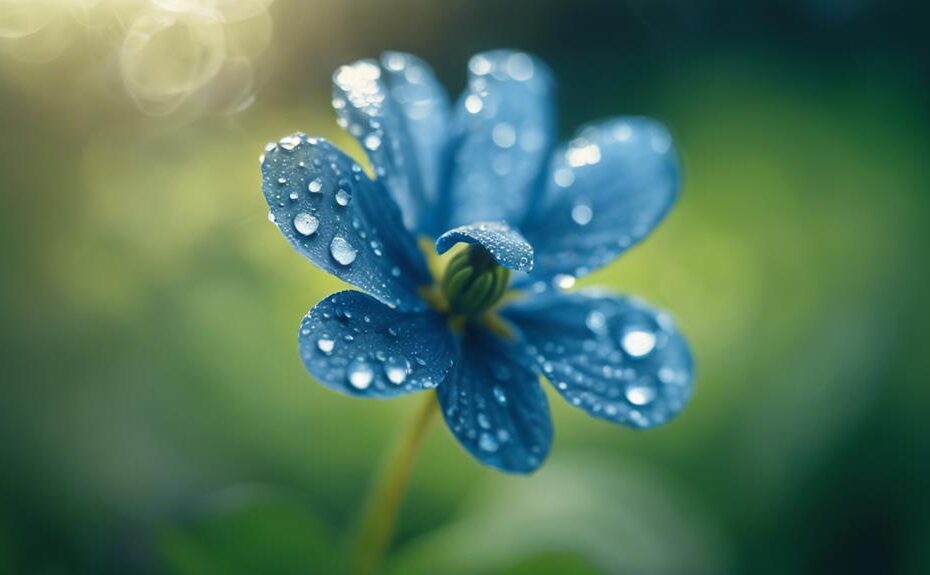 fiori blu rari natura