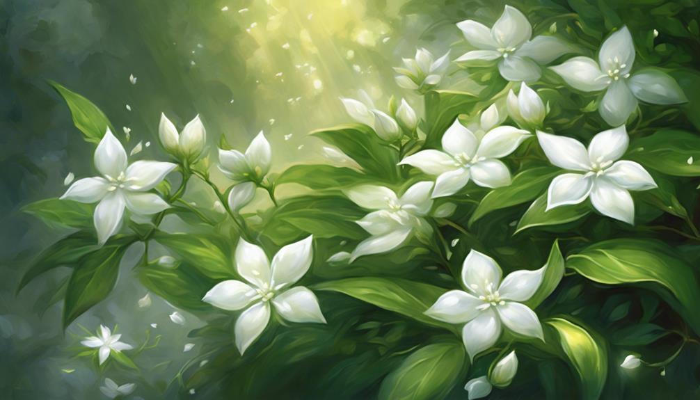 fragrant white flowers bloom