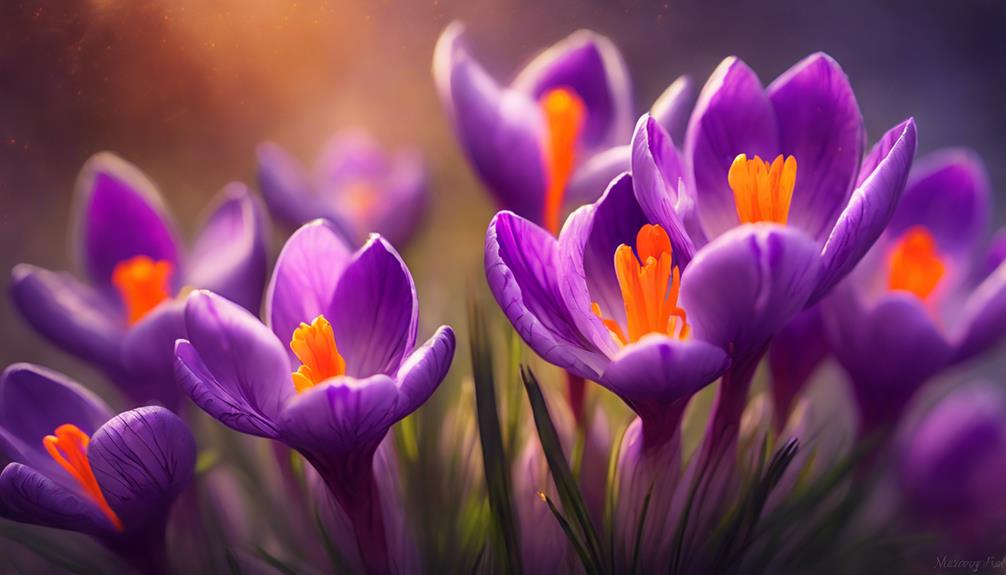 saffron producing flower species