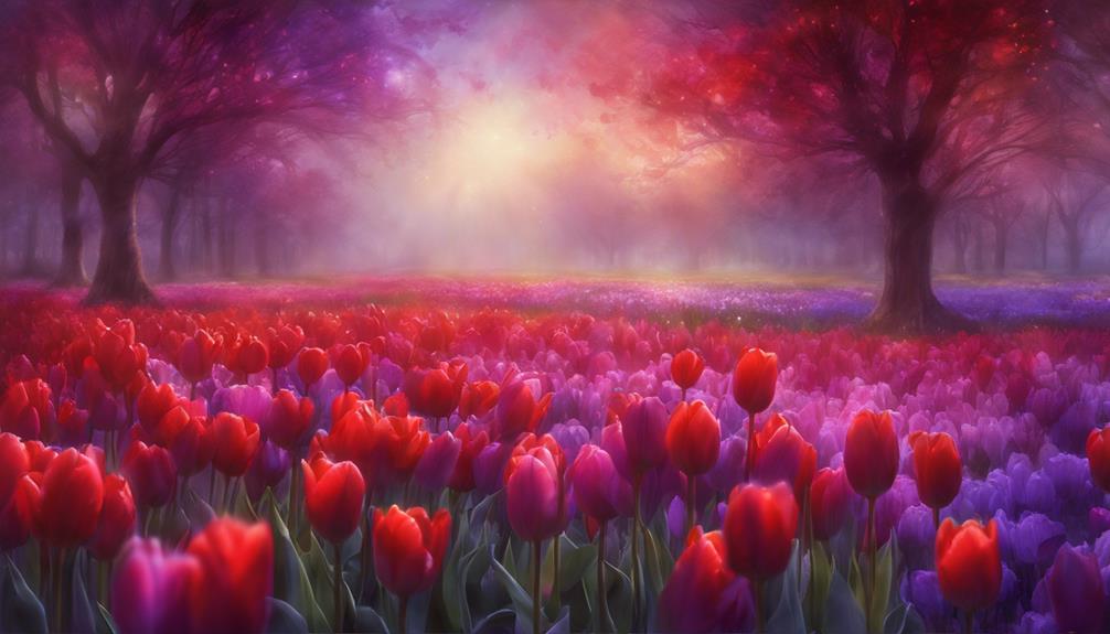 tulips and passion intertwined