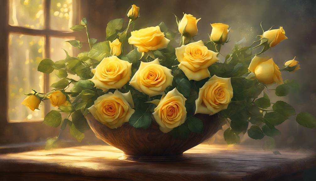 yellow roses for friendship