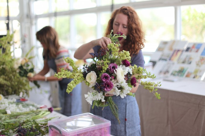 Kate Holt making a bridal