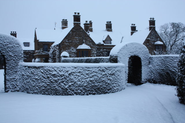 Wardington Manor in inverno